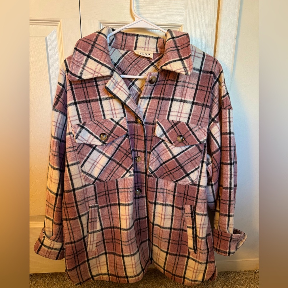 Boutique flannel shacket!